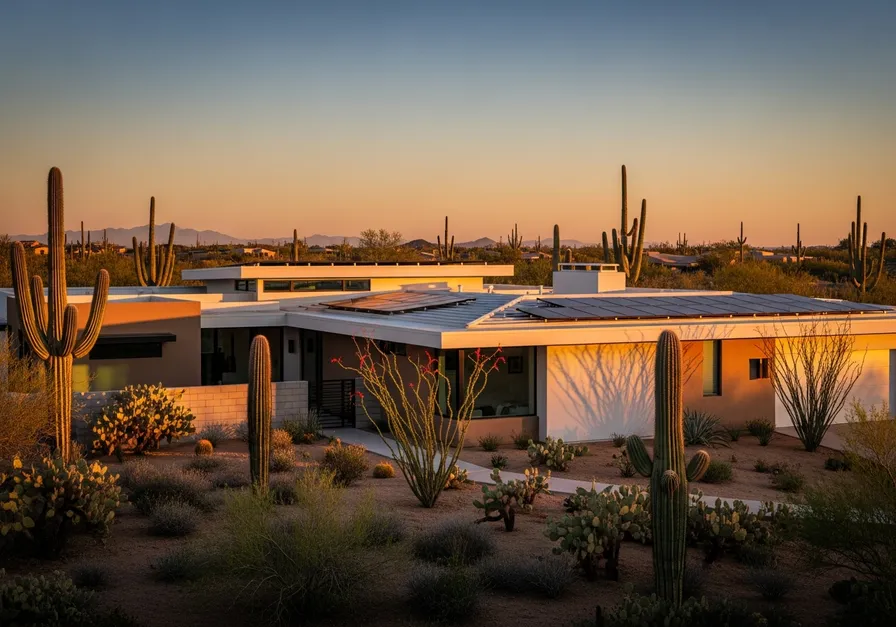 A modern Arizona home powered by PLACE Energy